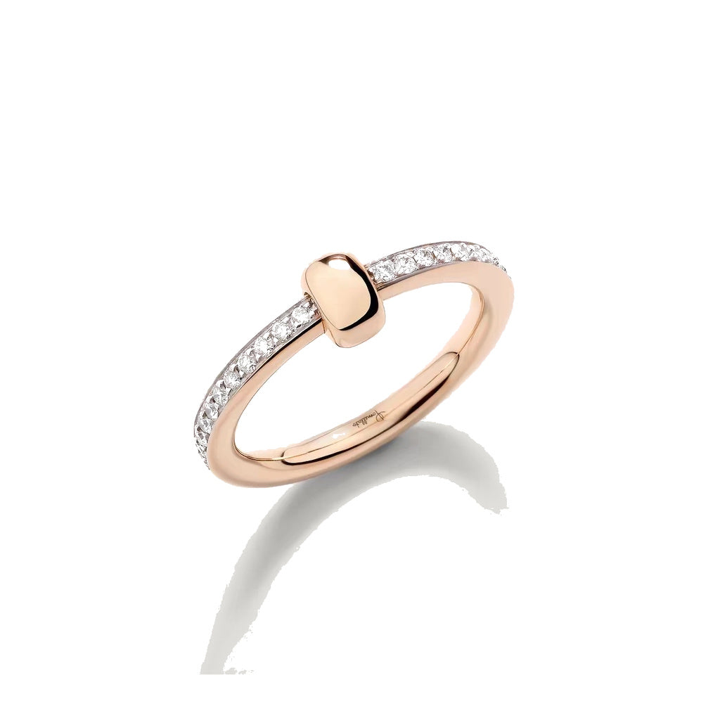 Pomellato Style Classic Cubic Zirconia 18K Gold-Plated Ring front product view