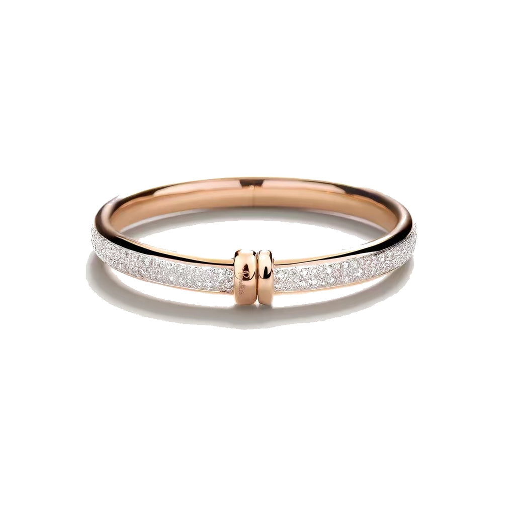 Pomellato Style Classic Cubic Zirconia Bangle front product view