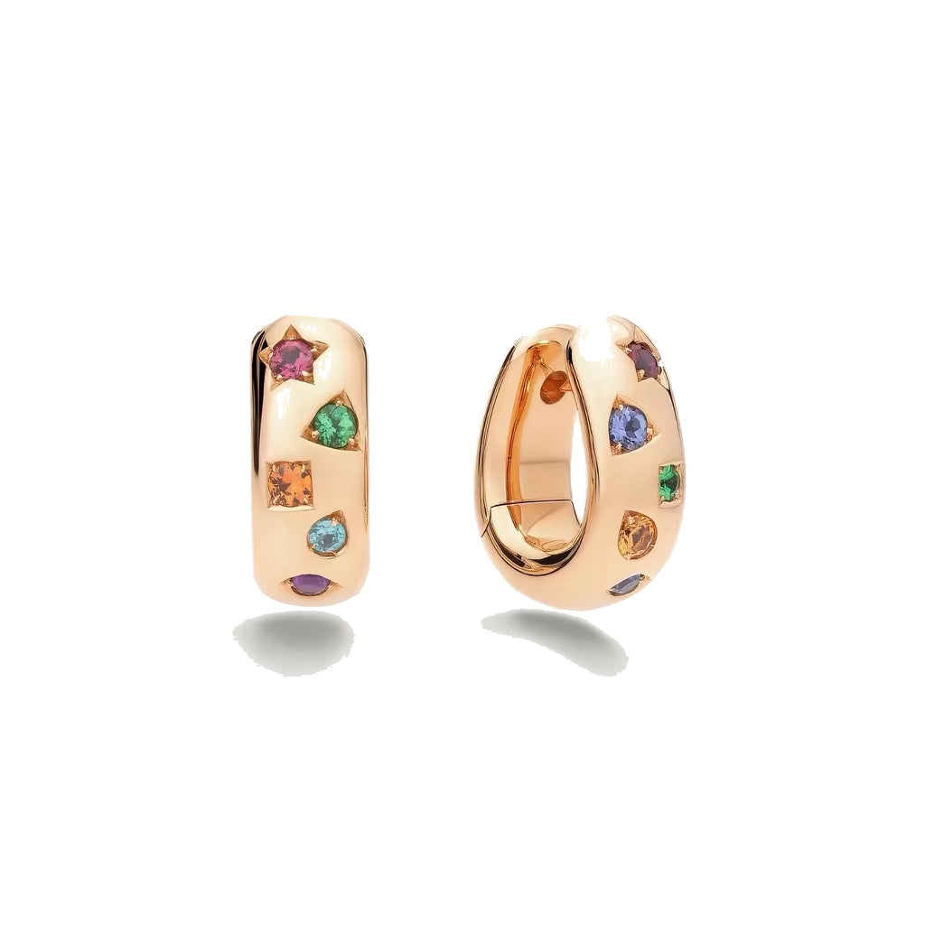 Pomellato Style Iconica Cubic Zirconia 18K Gold-Plated Earrings front product view