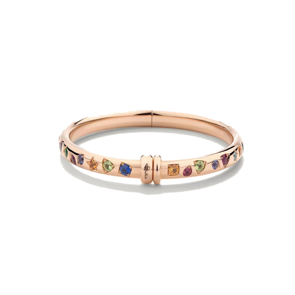 Pomellato Style Multicolor Stone Bangle front product view