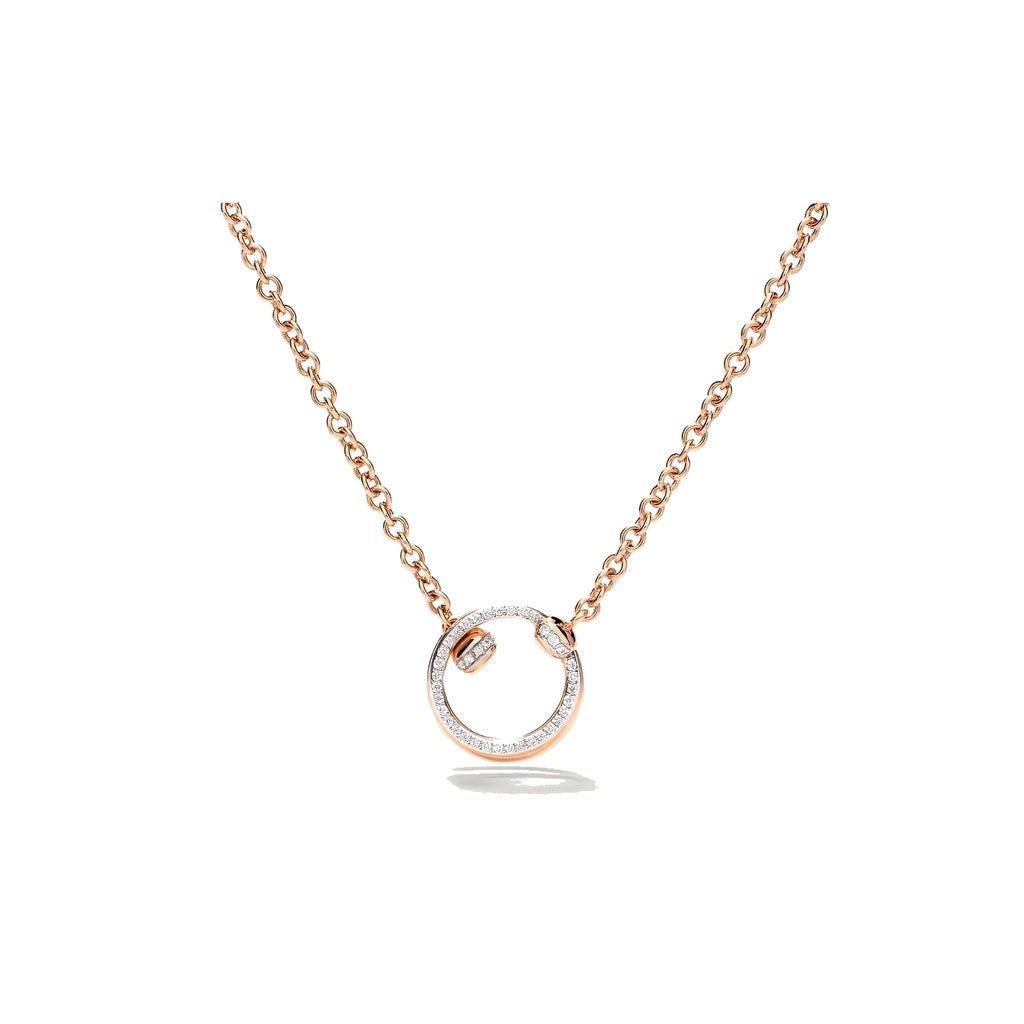 Pomellato Style Together Knot Cubic Zirconia Necklace front product view