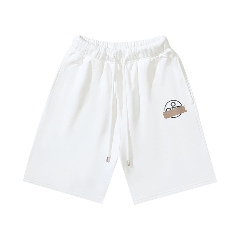 Off-White Men's Beige Diagonal Graphic Sweat Shorts product detail 10