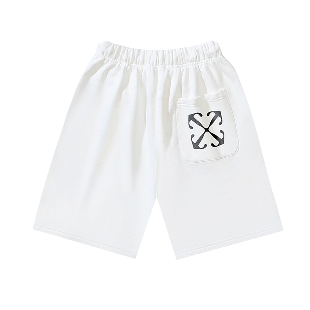 Off-White Men's Clean Wordmark White Sweat Shorts product detail 4